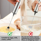 MOSUO Milk Frother Handheld Coffee Frother Electric Whisk, USB Rechargeable Foam Maker Bubbler Egg Beater for Latte Cappuccino Hot Chocolate