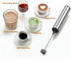 MOSUO Milk Frother Handheld Coffee Frother Electric Whisk, USB Rechargeable Foam Maker Bubbler Egg Beater for Latte Cappuccino Hot Chocolate